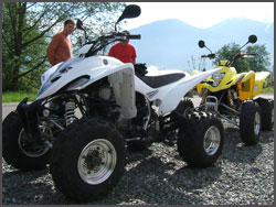 Suzuki LTZ et Yam Raptor 350